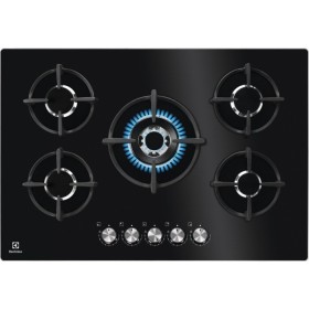 Electrolux  BI  KGG75372K | 75cm - Gas on Glass - STEP POWER - 5 fuochi - 1 Bruciatore Wok multicorona (4Kw)  - Bruciatori ad al