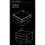 IRINOX INCASSO HZ152350002 | CASSETTO SOTTOVUOTO INC. ZERO H15 VETRO NERO