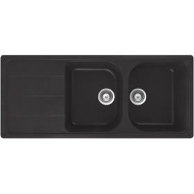 Schock FOMD200A13 | FORMHAUS D200 |2 VASCHE + GOCCIOLATOIO - REVERSIBILEfuori catalogo | 1160x500 | NERO ASSOLUTO