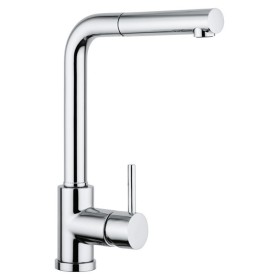 Schock SXVIVA80 | AQUAVIVA |MISCELATORE MONOCOMANDO CON DOCCIA ESTRAIBILE
SCHOCK SAVING APERTURA 90° |  | CROMATO