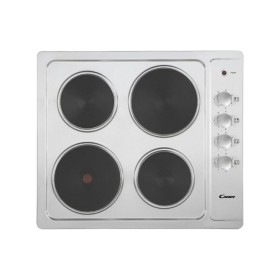 Candy BI SuperPrice CLE64KX | Piano Elettrico da 60cm lateral inox,  Griglie in piattina, 4 piastre elettriche, potenza totale 5