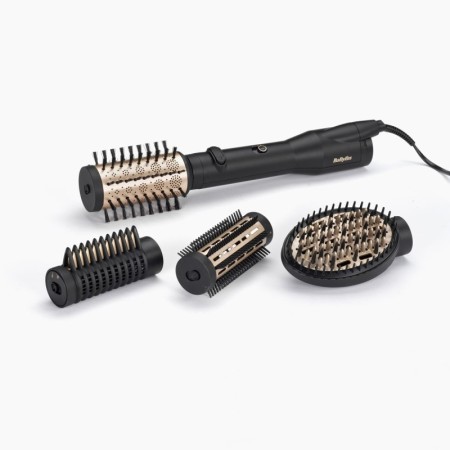 BABYLISS AS970E | PED | SPAZZOLA CAPELLI 4ACC. FUNZ.IONICA 2TEMP. NERO