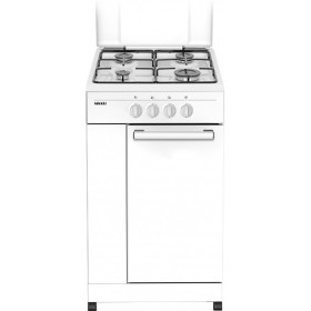 NIKKEI SNMBF | FREE STANDING | MOBILFORNELLO 50CM 4F/GAS VALV.SICUREZZA GAS BIANC