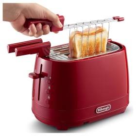 DE LONGHI CTLAP2203R | PED | TOSTAPANE 550W 2SCOMP. ROSSO