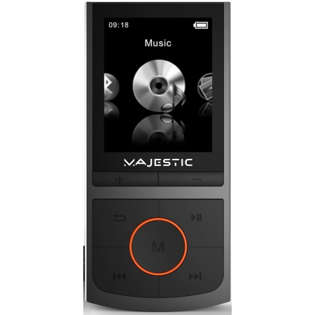 MAJESTIC ELETTRONICA BT8057RBKRD | AUDIO | PORTATILE | LETTORE MP4 | MP4 1.8"TFT 8GB BT NERO/ROSSO