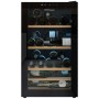 NEVADA FREE STANDING VD40SMCW (H83/50) Cantina FS da 40 bottiglie, 1 temp. regolabile 5/18 gradi, LED Blu, Cassetti in legno ma