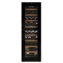 NEVADA FREE STANDING VD40D-FG NERO (H120/40) Cantina FS da 34/40 Bottiglie, 2 Temp da 3/20 gradi,  porta Nera Full Glass, Coman