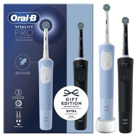 ORAL-B PED VITALITYPRODUOBLACKBLUE | CURA PERSONA | ORAL CARE | SPAZZOLINI ELETTRICI | SPAZZ.ELETT.2D DUOPACK 1PZ BLACK+ 1PZ BL