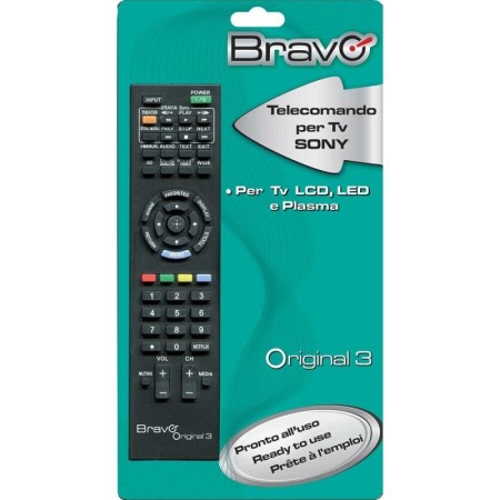 BRAVO ORIGINAL3 | ELETTRONICA | TELECOMANDO DEDICATO TV SONY NERO