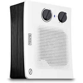 BLACK+DECKER BXSH2001E | CLIMA | TERMOVENTILATORE BAGNO 1000W 2LIV.POT. BIANCO