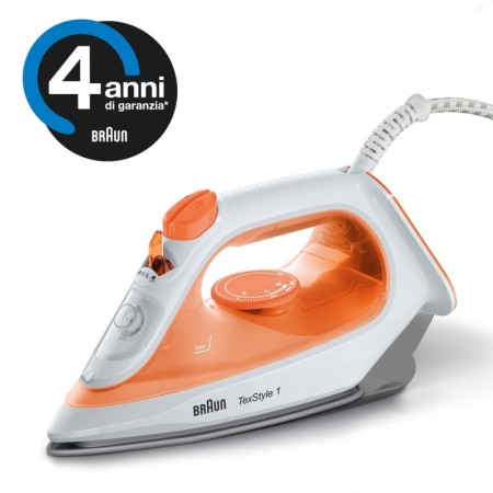 BRAUN SI1009OR | PED | FERRO VAPORE 1900W PIAST.NO-STICK TEXSTYLE1 ARANC.