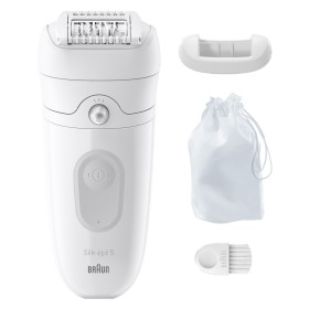 BRAUN SE5011 | PED |EPILATORI NORMALI | EPILATORE WET&DRY 28PINZE 2VEL. BIANCO C/CUST.