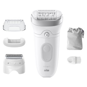 BRAUN SE7041 | PED |EPILATORI NORMALI | EPILATORE WET&DRY 40PINZE BIANCO C/CUST.
