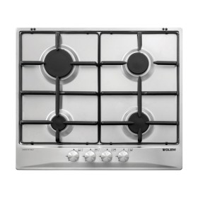 GLEM GAS GT64IX- | PIANI COTTURA A GAS | 4 fuochi gas - accensione sottomanopola - griglie in finitura mat - INOX