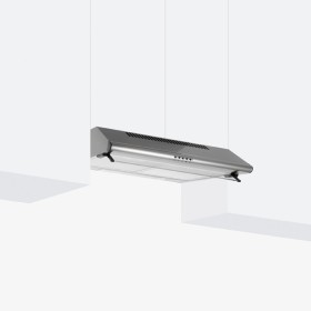 GLEM GAS GHC631IX | CAPPE ASPIRANTI | 60 cm - 1 Motore -  Tre velocità -  portata di aspirazione 230 mc/h - 1 lampada a Led da 4