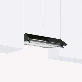 GLEM GAS GHC631BK | CAPPE ASPIRANTI | 60 cm - 1 Motore - Tre velocità -  portata di aspirazione 230 mc/h - 1 lampada a Led da 4