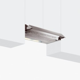 GLEM GAS GHE901SI | CAPPE ASPIRANTI | 90 cm - 1 Motore -  Tre velocità - portata di aspirazione 200 mc/h - 1 lampada led da 2,8