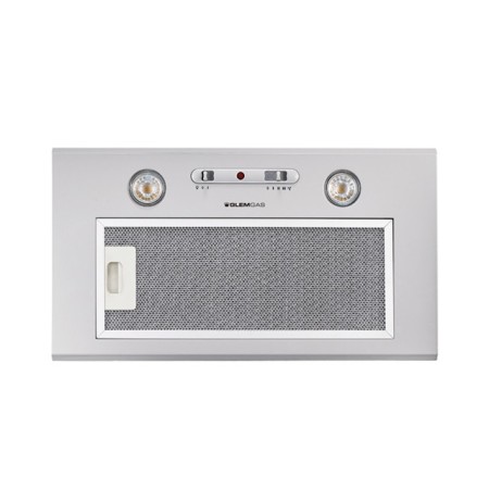 GLEM GAS GHF527SI | CAPPE ASPIRANTI | GRUPPO ASPIRANTE 52 cm - 1 Motore -  Tre velocità - portata di aspirazione 260 mc/h - 2 sp