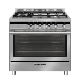 GLEM GAS ST96TMI | LINEA SPECIALISTA TOP             | 90X60  - 4 f.gas + 1 tripla corona HP.C a SX da 4 KW -  forno gigante ELE