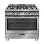 GLEM GAS ST965MI | LINEA SPECIALISTA TOP             | 90X60  - 4 f.gas + 1 tripla corona HP.C centrale da 4 KW -  forno gigante