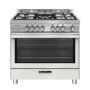 GLEM GAS ST965MWH | LINEA SPECIALISTA TOP             | 90X60  - 4 f.gas + 1 tripla corona HP.C centrale da 4 KW -  forno gigant