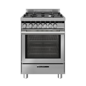 GLEM GAS ST664MI | LINEA SPECIALISTA TOP             | 60X60  - 3 f.gas + 1 tripla corona HP.C a SX da 3,8 KW -  forno ELETTRICO