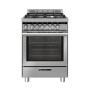 GLEM GAS ST664MI | LINEA SPECIALISTA TOP             | 60X60  - 3 f.gas + 1 tripla corona HP.C a SX da 3,8 KW -  forno ELETTRICO