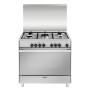 GLEM GAS UN965MI | LINEA UNICA        | 90X60 4 f.gas + 1 tripla corona da 3,8 KW, forno gigante elettrico multifunz. a 8 selezi