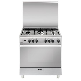 GLEM GAS U865VI | LINEA UNICA        | 80x60 4f. gas + 1 tripla corona centrale da 3,8 KW,  forno gigante gas VENTILATO MULTICHE