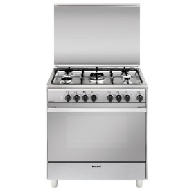 GLEM GAS U865MI6 | LINEA UNICA        | 80x60 4f. gas + 1 tripla corona centrale da 3,8 KW, forno gigante elettrico multifunzion