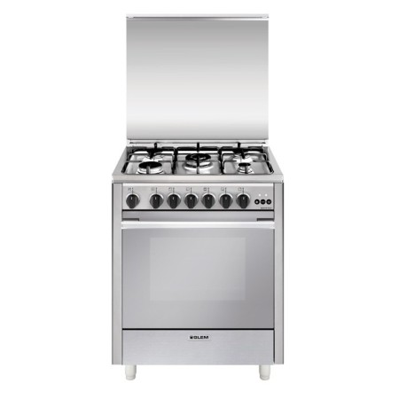 GLEM GAS U765VI | LINEA UNICA        | 70X60 4 f.gas + 1 tripla corona DA 3,6 KW forno A GAS VENTILATO, MULTICHEF,  INOX - CLASS