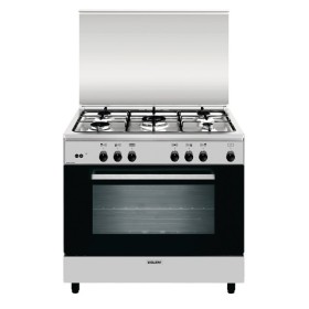 GLEM GAS AN965GI | LINEA ALPHA              | 90x60 4f gas + 1 tripla corona centrale da 3,8 KW, forno gigante a gas -  INOX - C
