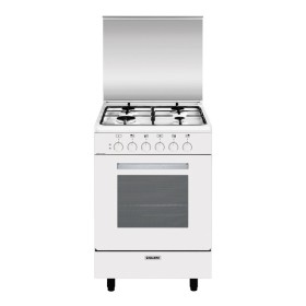 GLEM GAS A554MX6 | LINEA ALPHA              | 53x50 4 f.gas, forno elettrico multifunzione a 6 selezioni -  BIANCO - CLASSE A