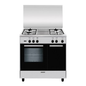 GLEM GAS AR854GI | LINEA ALPHA  PORTABOMBOLA E STIPETTO                       | 80x50 porta bombola 4f gas,  forno a gas - INOX