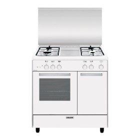 GLEM GAS AR854GX | LINEA ALPHA  PORTABOMBOLA E STIPETTO                       | 80x50 porta bombola 4f gas, forno a gas  BIANCO