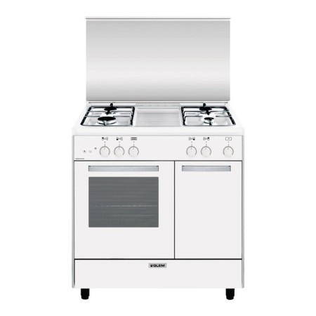 GLEM GAS AR854GX | LINEA ALPHA  PORTABOMBOLA E STIPETTO                       | 80x50 porta bombola 4f gas, forno a gas  BIANCO