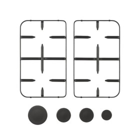 GLEM GAS GRP1455 | ACCESSORI | °KIT 2 GRIGLIE MAT ALPHA E UNICA 53X50+4COPRI/NERO MAT (anche per serie AR 85 e AS 85)