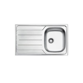 GLEM GAS L1G86XD3 | LAVELLI | 86X50 - 1 vasca dx + gocciolatoio - pilette 31/2 - profondità 20 cm - INOX