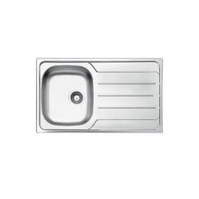GLEM GAS L1G86XS3 | LAVELLI | 86X50 - 1 vasca sx + gocciolatoio  - pilette 31/2 - profondità 20 cm - INOX