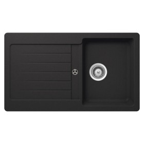 GLEM GAS LS1G86A | LAVELLI | 86X50 - 1 vasca + gocciolatoio - pilette 31/2 - ANTRACITE