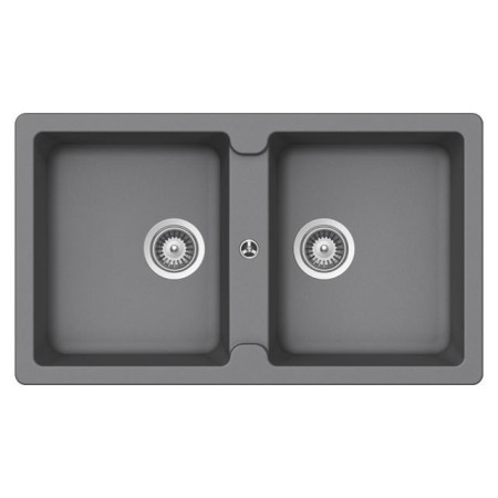 GLEM GAS LS286C | LAVELLI | 86X50 - 2 vasche - pilette 31/2 - CROMA