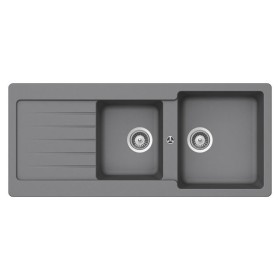 GLEM GAS LS2G16C | LAVELLI | 116X50 - 2 vasche + gocciolatoio - pilette 31/2 - CROMA