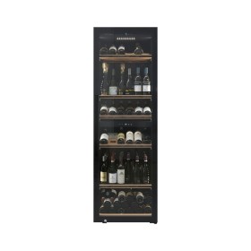 Vinum Design NVD180-160D-BFG-L | LIBERO POSIZIONAMENTO Cantina Vino da 164 bottiglie, Doppia Temperatura, Finitura Porta Nera Fu