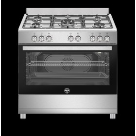 LA GERMANIA SE965EX24 | FREE STANDING| CUCINA FORNO ELETTRICO 90-99CM | CUCINA 90CM 5F/GAS F.ELETT.MULTI INOX