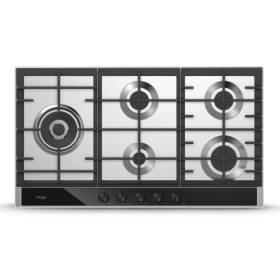Haier BI HAHG9WL38WX/1 | 33803367 |  | Piano Cottura  90 cm | Piano cottura a gas in Acciaio, 90CM, 5 bruciatori, 1 doppia coron