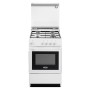DE LONGHI SGW554GNN | FREE STANDING | CUCINA 50CM 4F/GAS F.GAS G.SMALTATE BIANCO