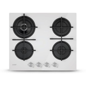 CANDY NEW CVG6BR4WTW | 33803481 | EX CVG6BR4WPW | Piano Gas Vetro Bianco  da 60 cm 4 fuochi Big Rear DC 4 Bruciatore speciale po