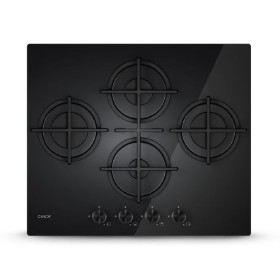 CANDY NEW CVG6DTB | 33803485 | EX CVG6DPB | Piano Gas  Vetro Nero da 60 cm 4 Fuochi Rombo/DiamondGriglie in ghisa