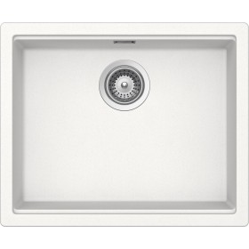 Schock LATN100LA01 |LAHTI N100L | 1 VASCA SOPRATOP  - CRISTALITE - BORDO FUNZIONALE PER ACCESSORI | 556x456 | BIANCO ASSOLUTO