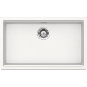 Schock LATN100XLA01 |LAHTI N100XL | 1 VASCA SOPRATOP  - CRISTALITE - BORDO FUNZIONALE PER ACCESSORI | 756X456 | BIANCO ASSOLUTO
